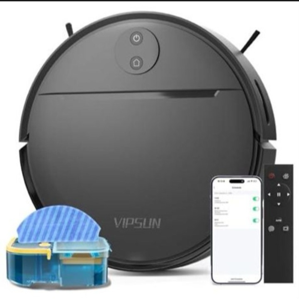 Vipsun Robot Vacuum Cleaner in Matte Black